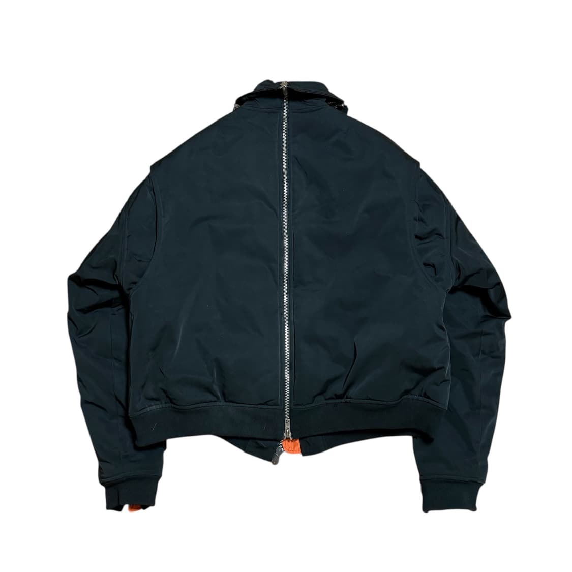 [XL] 빈티지 블랙 지퍼 디테일 봄버자켓 상품이미지3