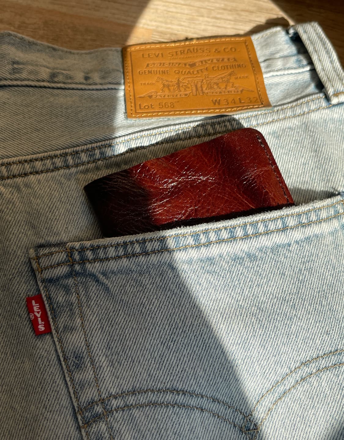 브라운 태닝가죽지갑 상품이미지6