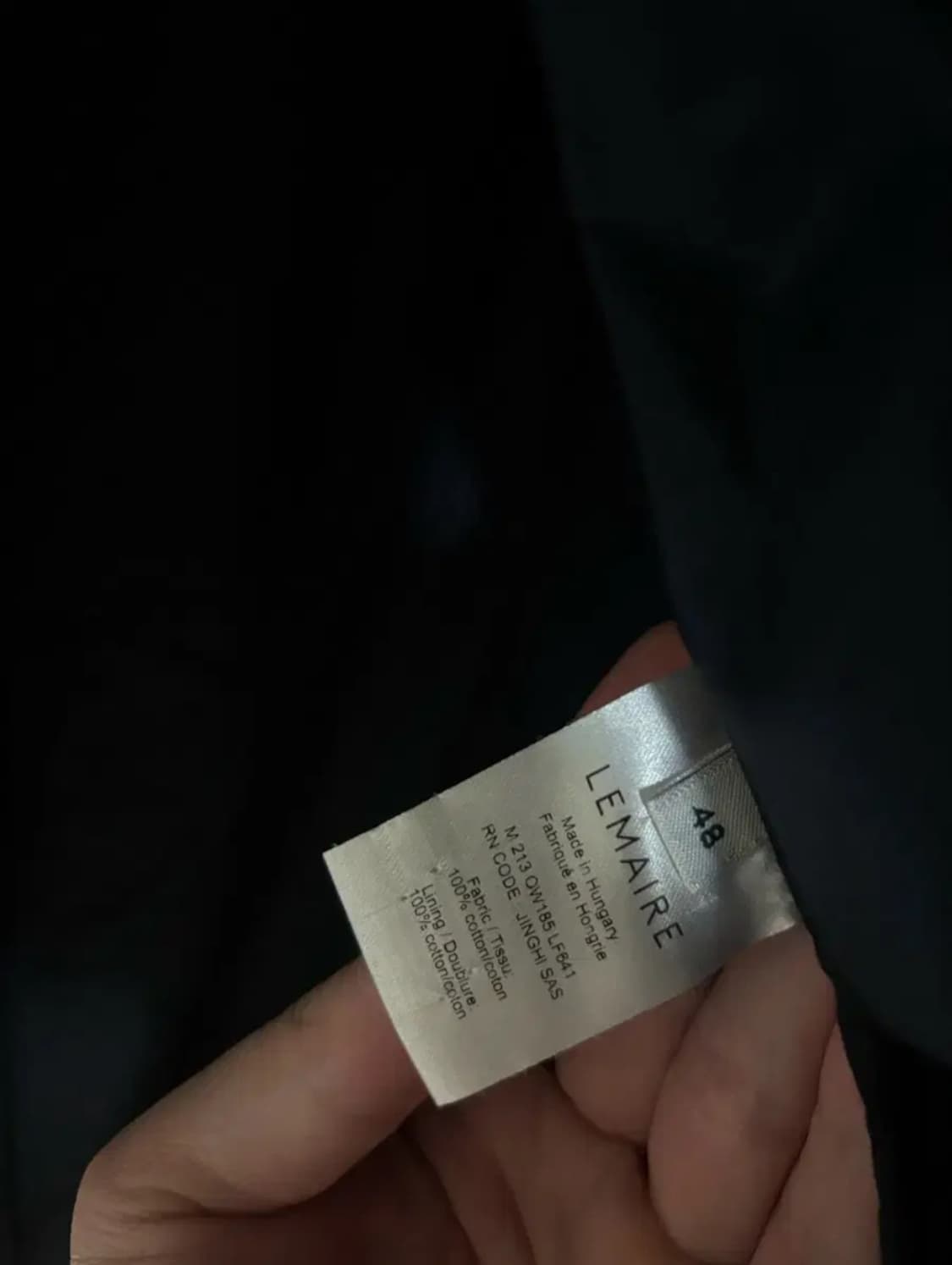 르메르 네이비 패딩 오버셔츠 48 상품이미지4