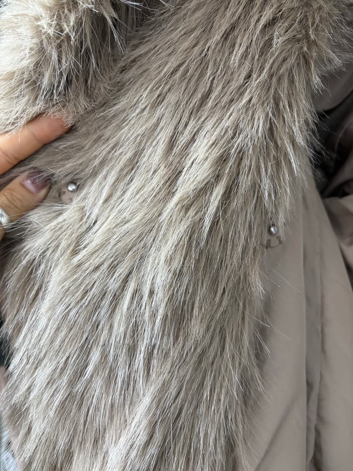 H&M 롱 플러피 코트 상품이미지2