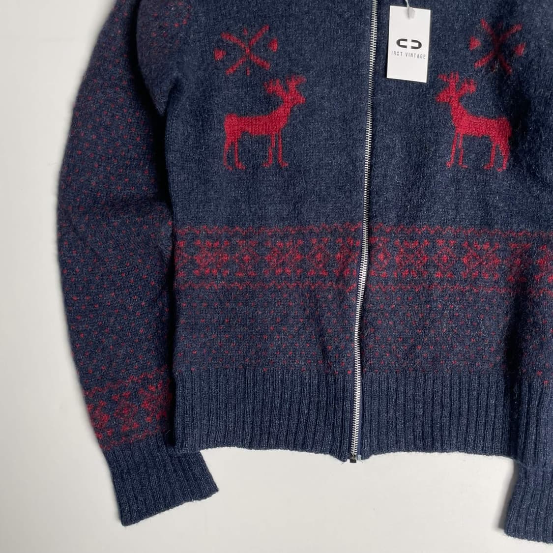 Cheviot 울 100 집업 니트 자켓  상품이미지3