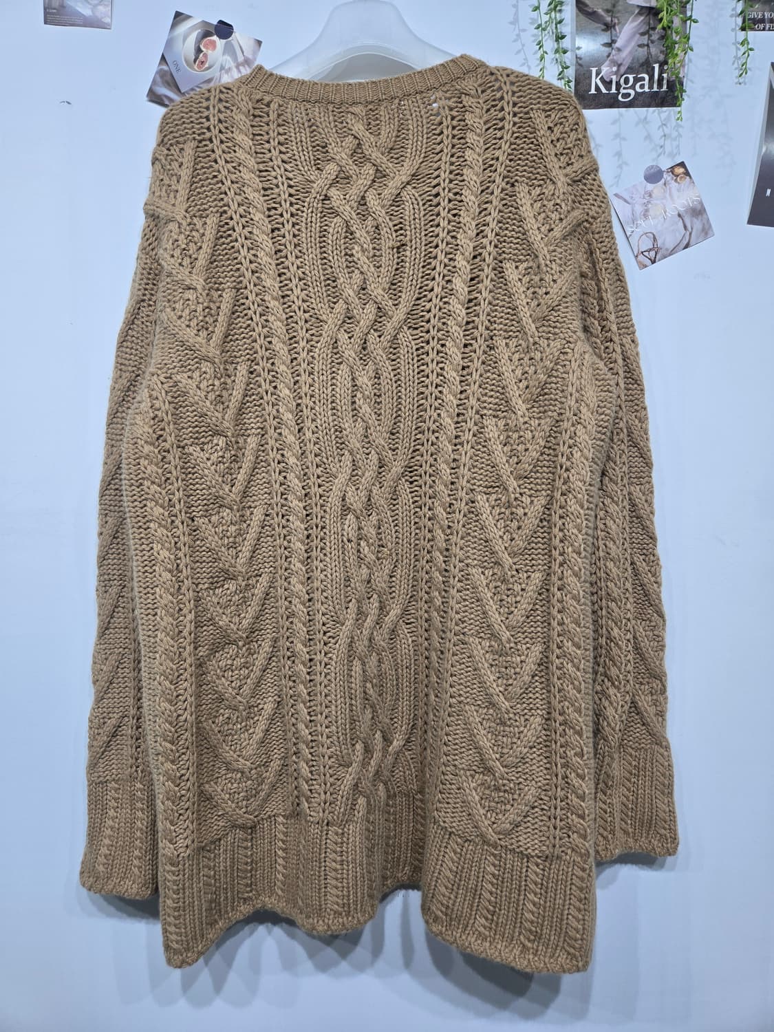 막스마라 브라운 꽈배기 니트 스웨터 상품이미지4