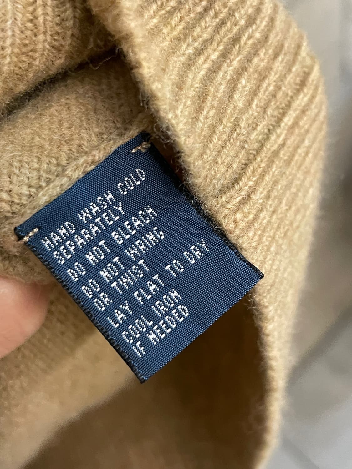 폴로 랄프로렌 카멜 램스울 니트 상품이미지5