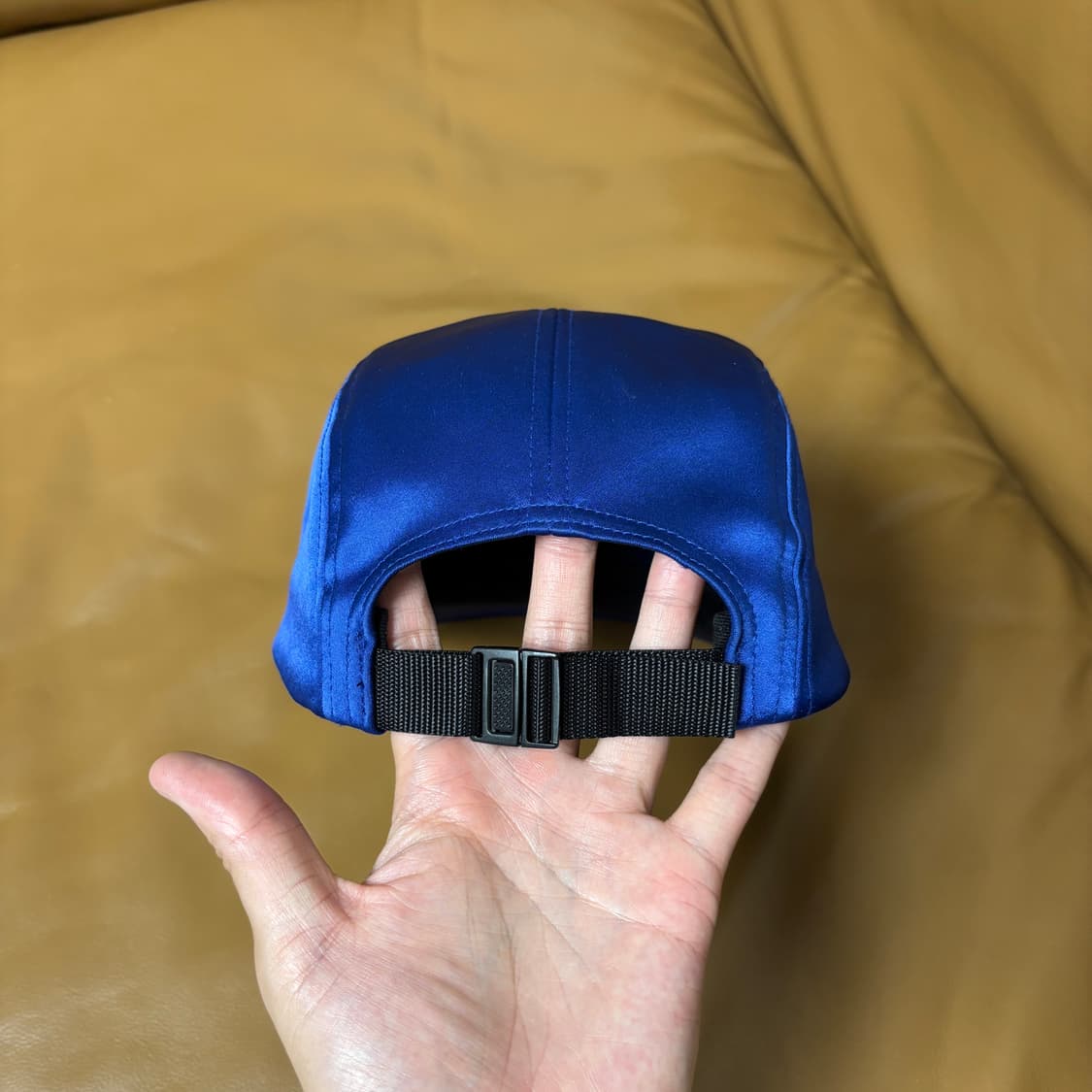 Supreme 슈프림 캠프캡 모자 (Satin Navy Blue) 상품이미지7