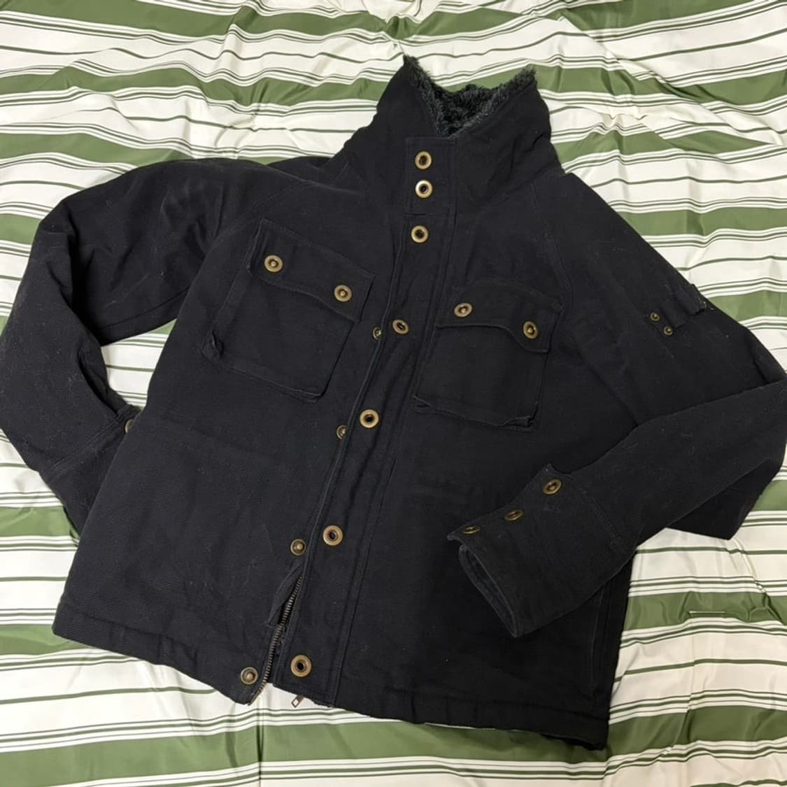 vinatge black fur jacker 상품이미지1