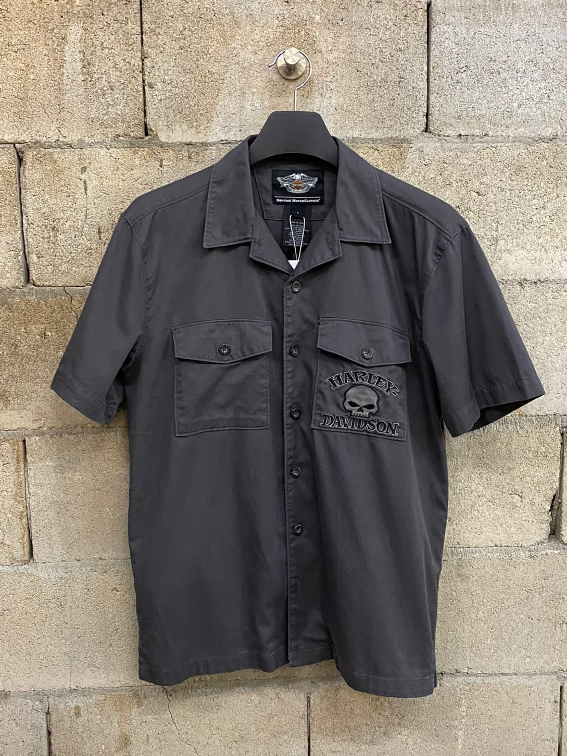 [S] Harley-Davidson Skull Half Shirt 상품이미지1