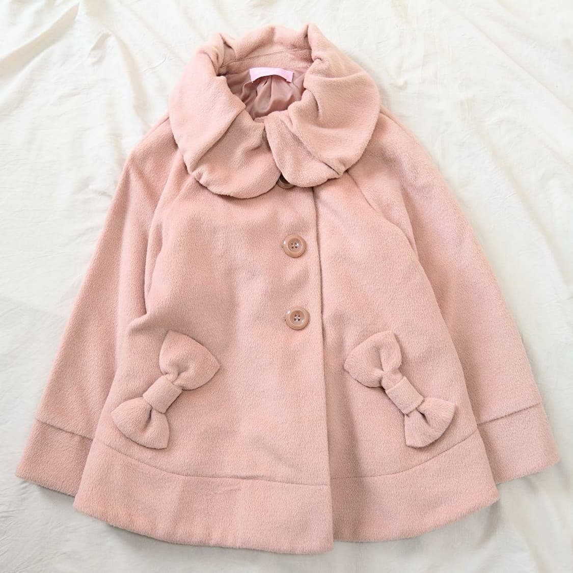 메조피아노 라떼핑크 판초 케이프 코트 라떼갸루 히메갸루 앙크루즈  상품이미지1