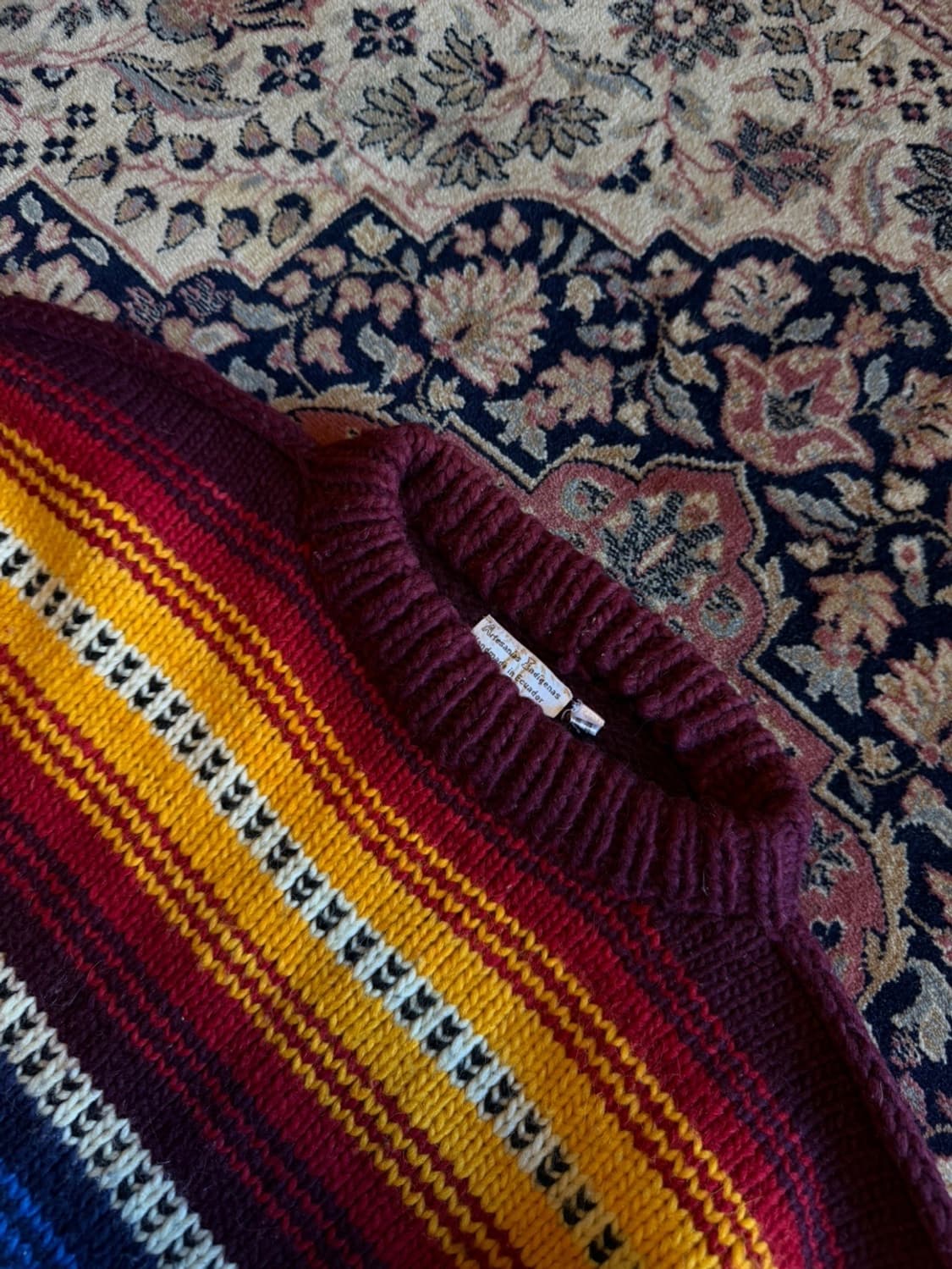 에콰도르 핸드메이드 니트 66~77 상품이미지3