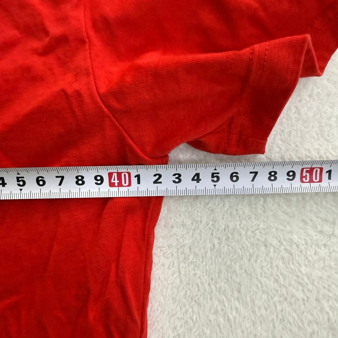 S 게스 빅로고 레드 반팔 티셔츠 0413T 상품이미지5