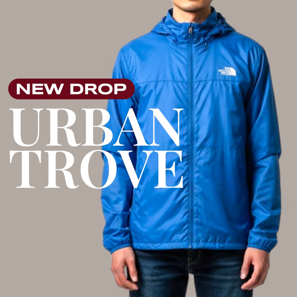 노스페이스 플라이트 경량 바람막이 블루 M 새상품 상품이미지1