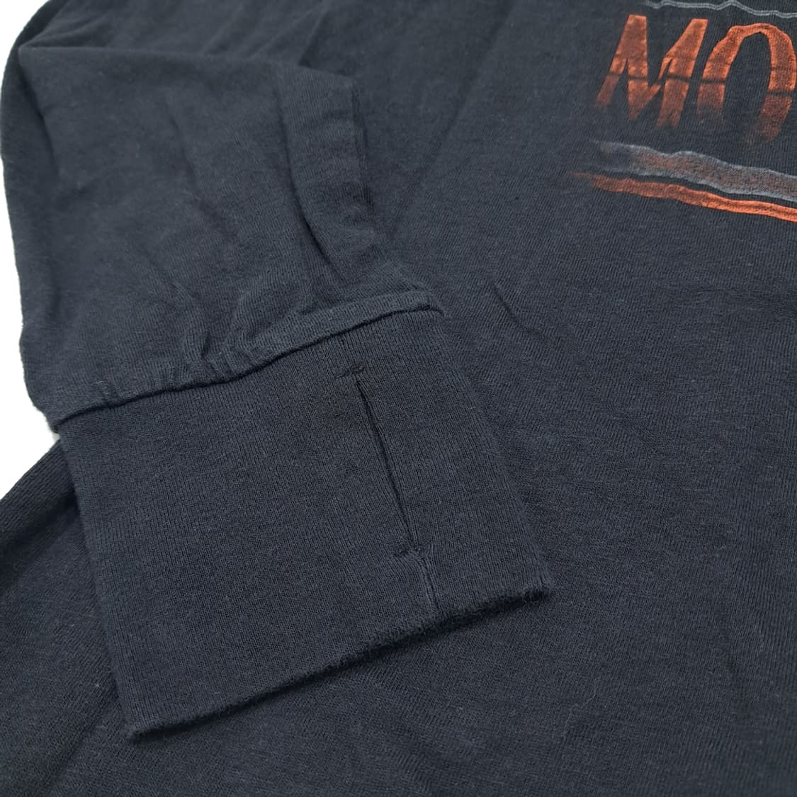 CL568 L 할리데이비슨 00s 미국판 벅아이 핑거홀 블랙 티셔츠 상품이미지3