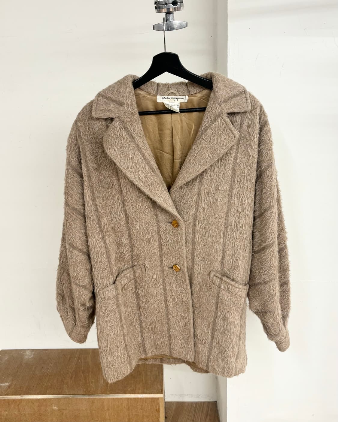 페레가모 브라운 텍스쳐드 자켓 상품이미지1