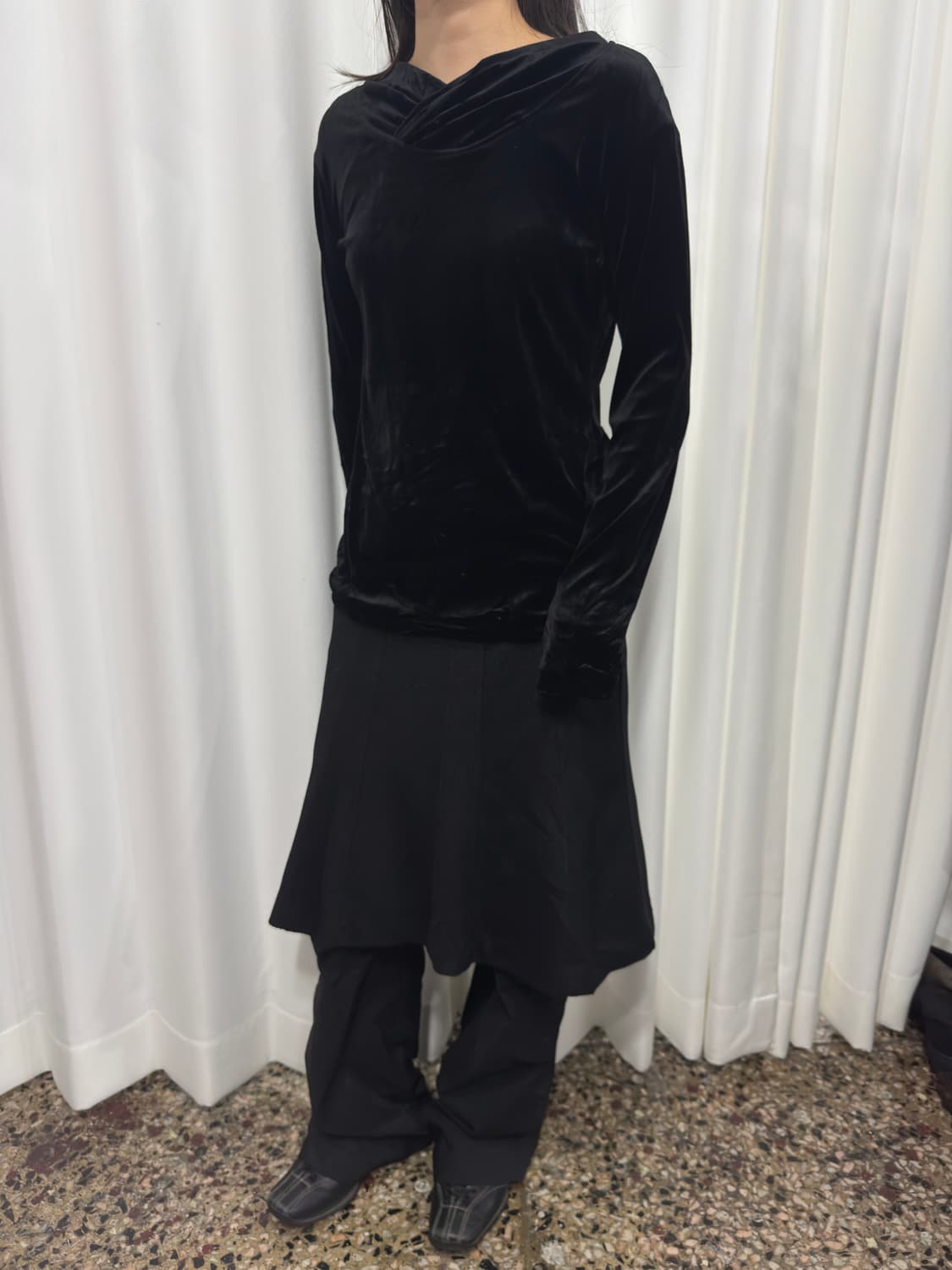 ozone community velvet top 상품이미지5