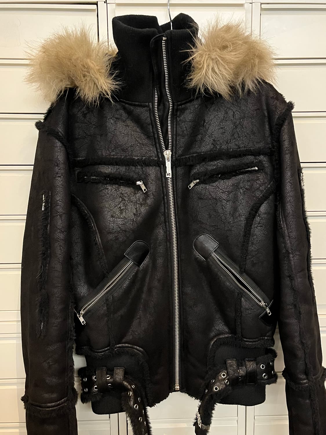 racer 블랙쉽스킨자켓 Black sheepskin jacket 상품이미지1