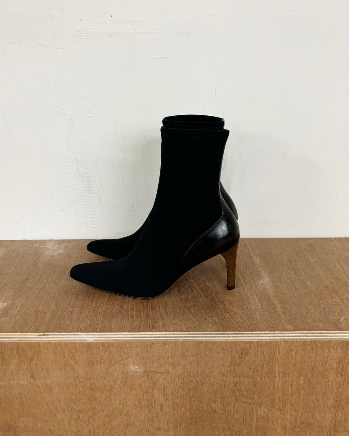 구찌 블랙 스판 앵클 부츠 상품이미지5