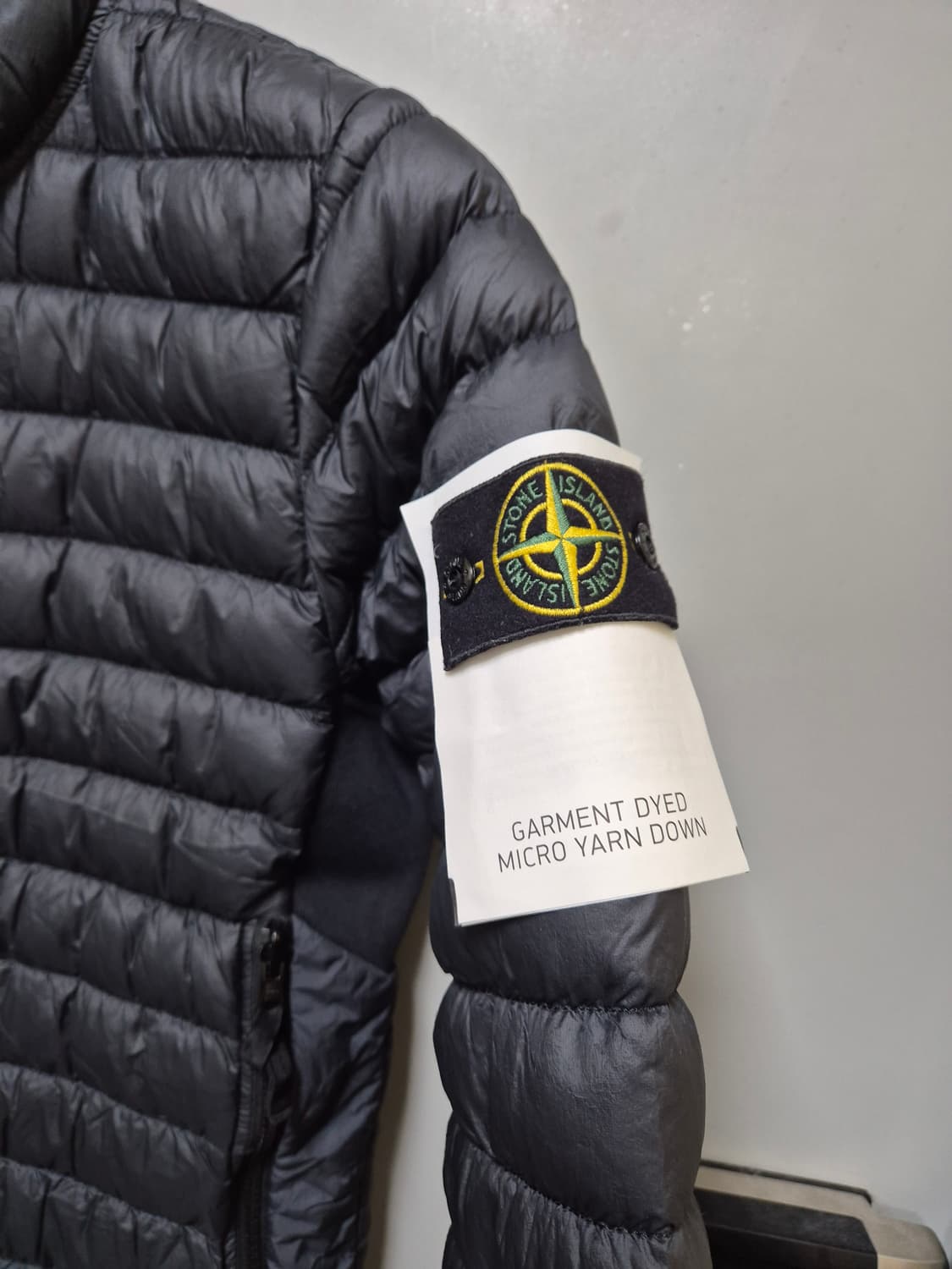 Stone island 가먼트 다잉 마이크로얀 경량 패딩 블랙 S 상품이미지3