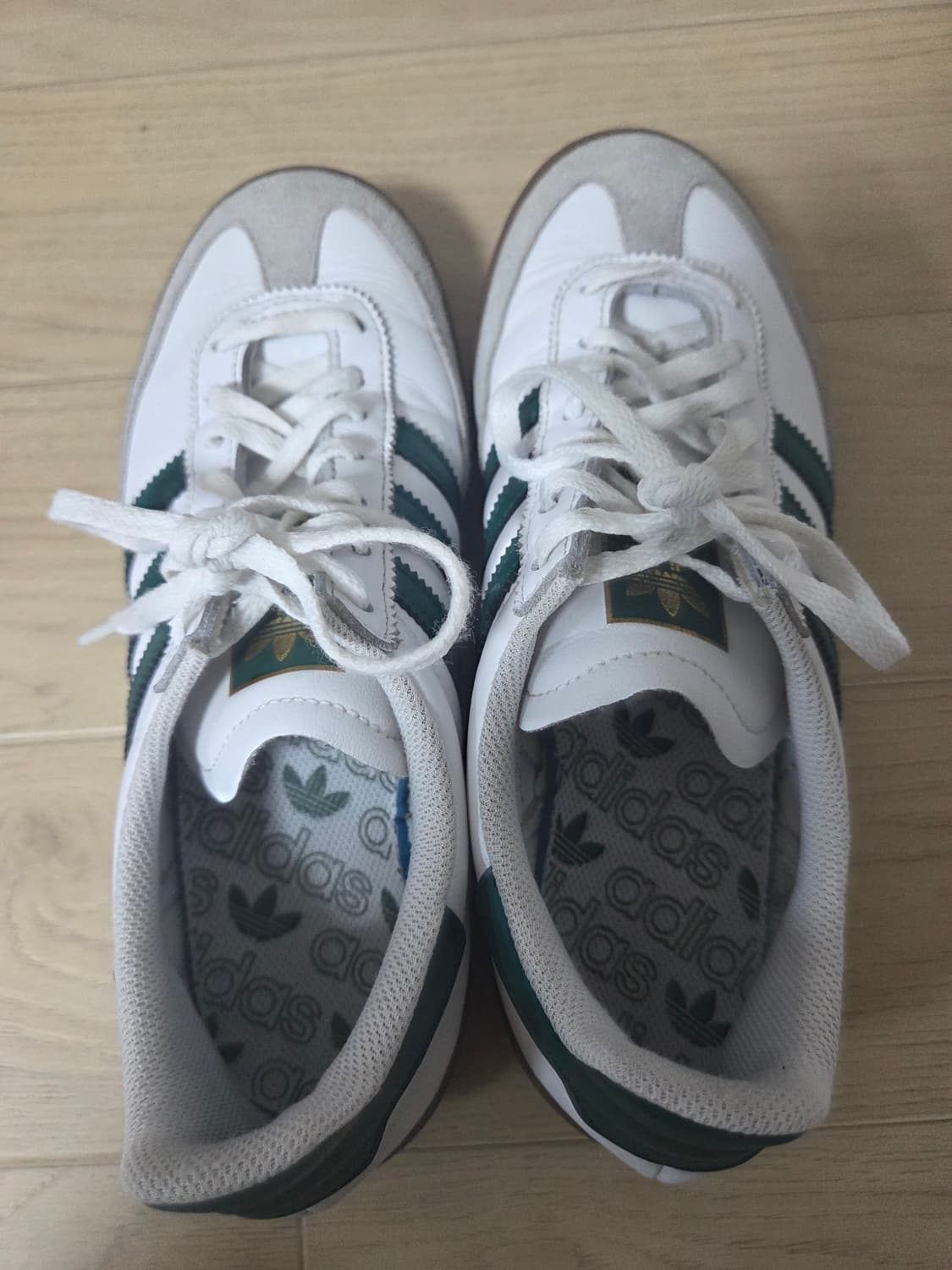 아디다스 진스 화이트 그린 상품이미지4