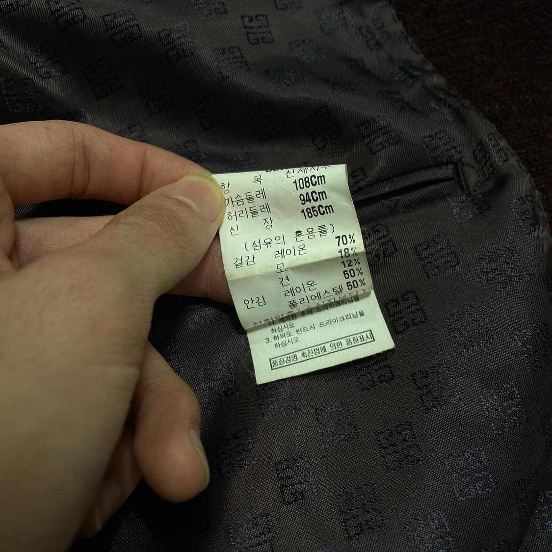 지방시 빈티지 울 자켓 상품이미지6