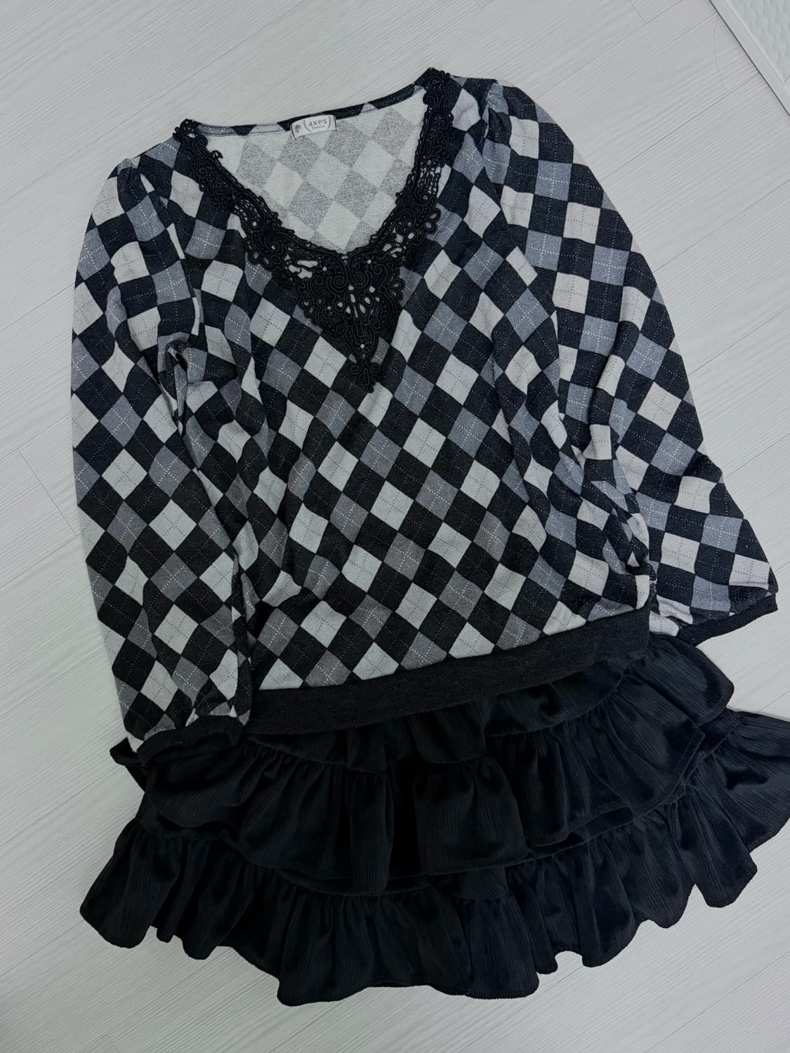 엑시즈팜 아가일니트 코디 세트 상품이미지2