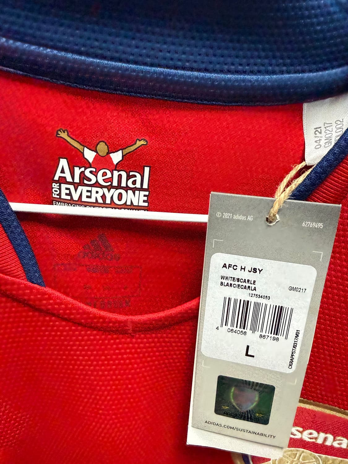 21/22 아스날 사카 유니폼 상품이미지3