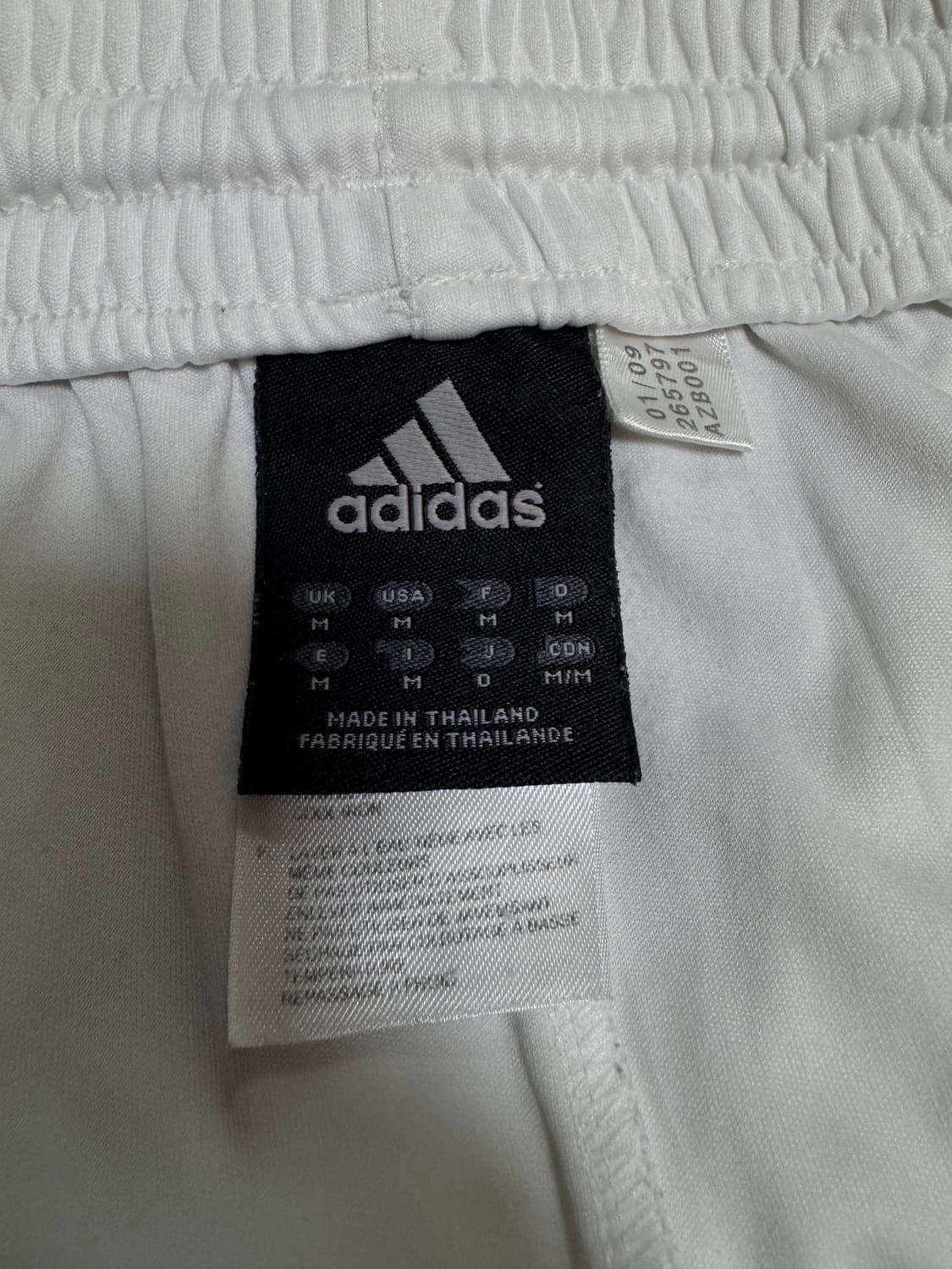 [M]아디다스 트랙 쇼츠 반바지 화이트 상품이미지4