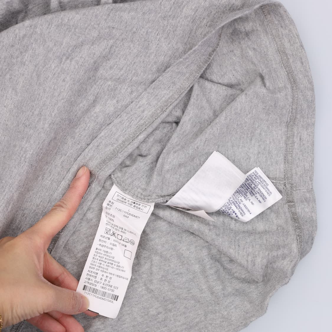 L 타미힐피거 스몰로고 반팔티 0310H1 상품이미지4