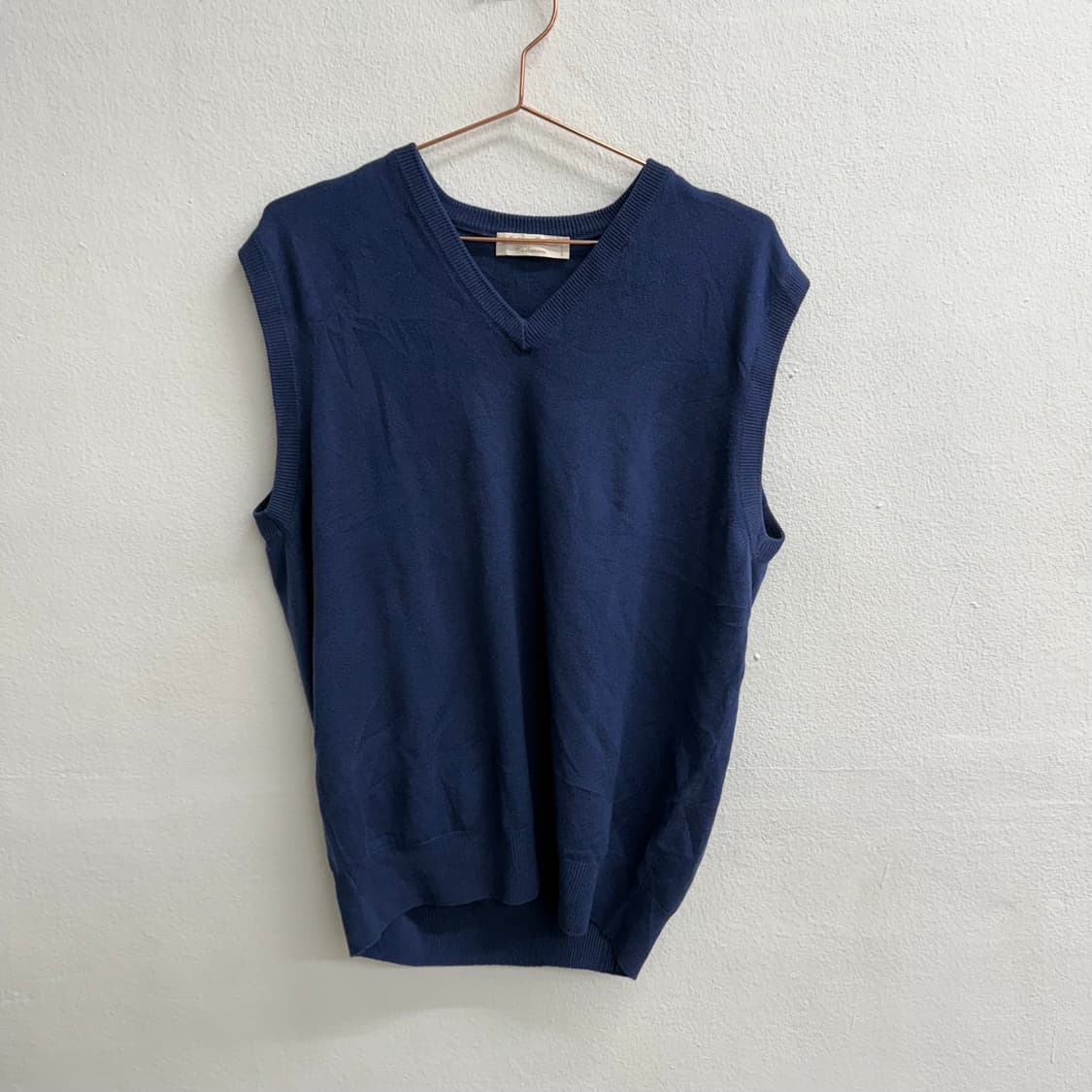 안드레모리스 100%캐시미어 니트 조끼 (M) 상품이미지1