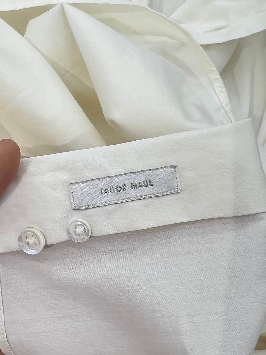 질샌더 화이트 베이직 리넨 포이카 원 포켓 셔츠 상품이미지10