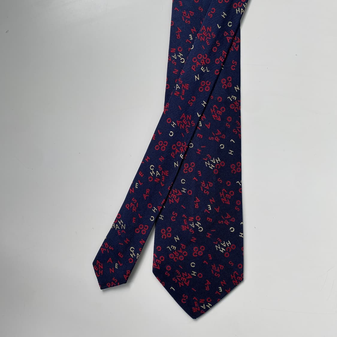 샤넬(CHANEL) 영문 모노그램 명품 정품 넥타이 상품이미지2