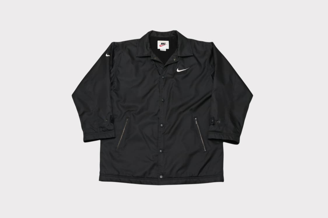 [M] 90's 나이키 스우시 올드스쿨 누빔 코치자켓 상품이미지1