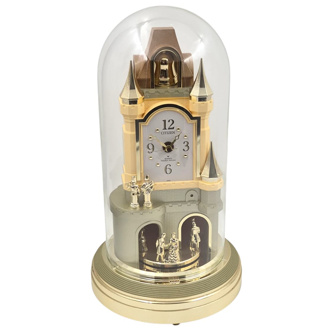 80s 시티즌 캐슬 세레나데&흔들 벨 유리 돔 시계 상품이미지1