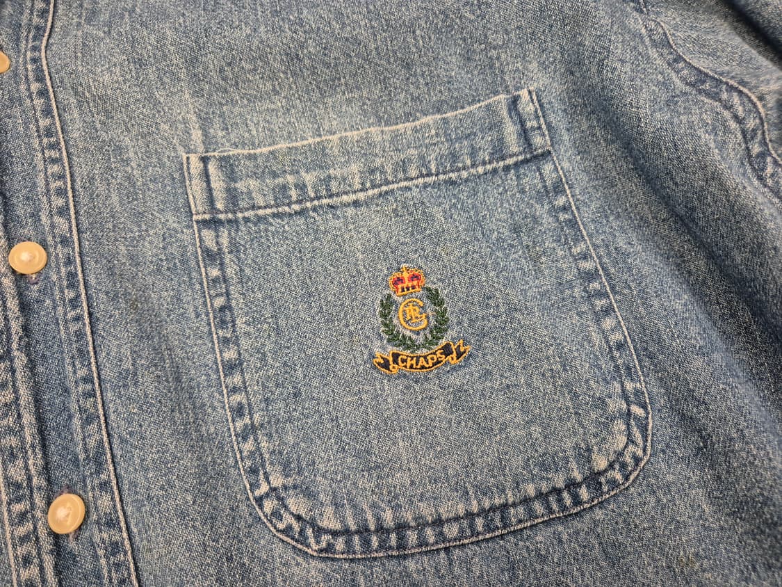 90s 챕스랄프로렌 데님 셔츠 상품이미지5