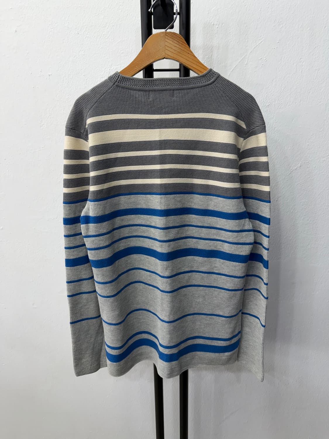 정품) 타임옴므 한섬 스트라이프 니트 95 상품이미지4