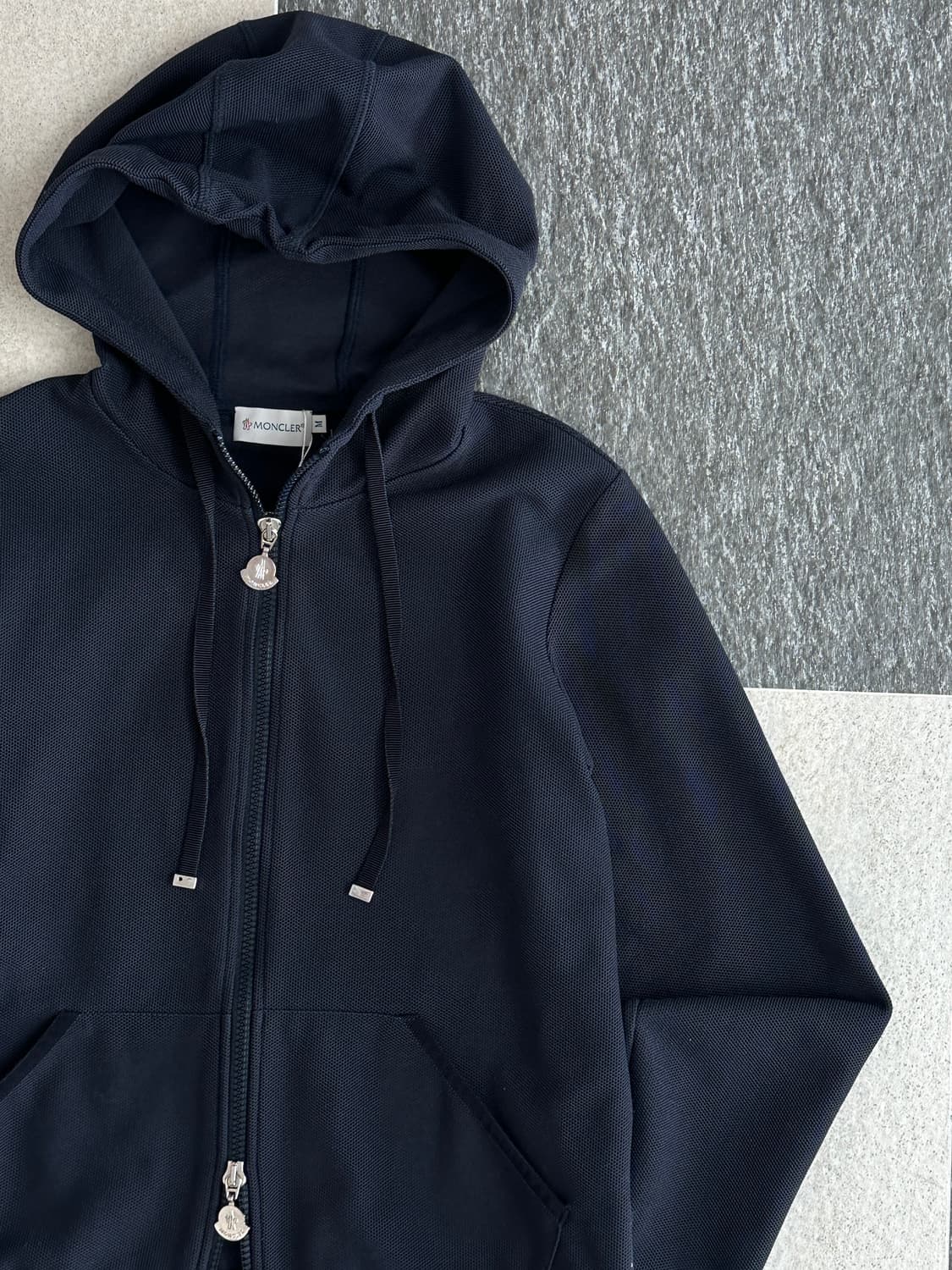 몽클레어 네이비 와플 후드집업  상품이미지6