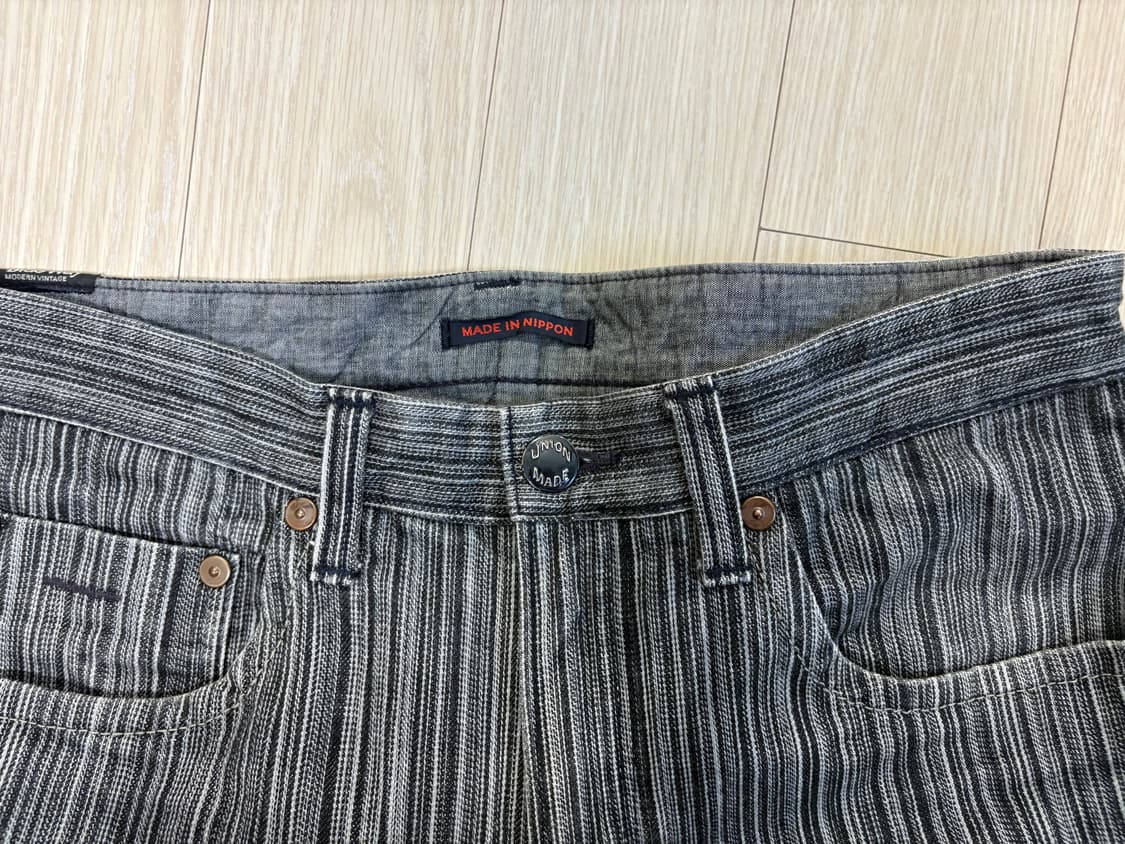 blue way 스트라이프 데님 진 상품이미지3