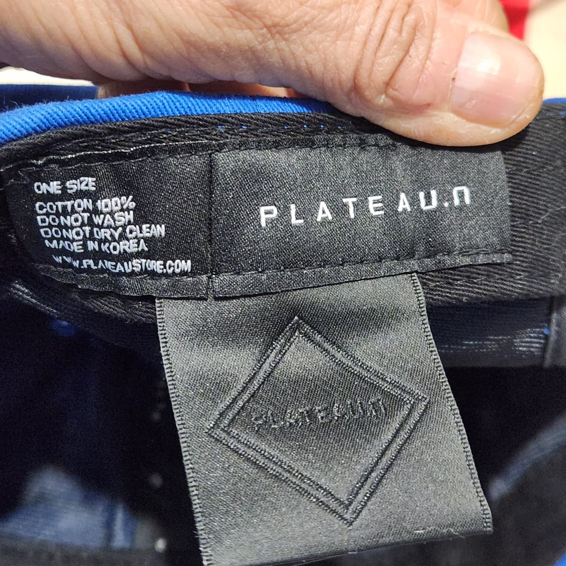 PLATEAU.n 블루 볼캡 | Plateau 1982 미니 로고 캡  상품이미지7