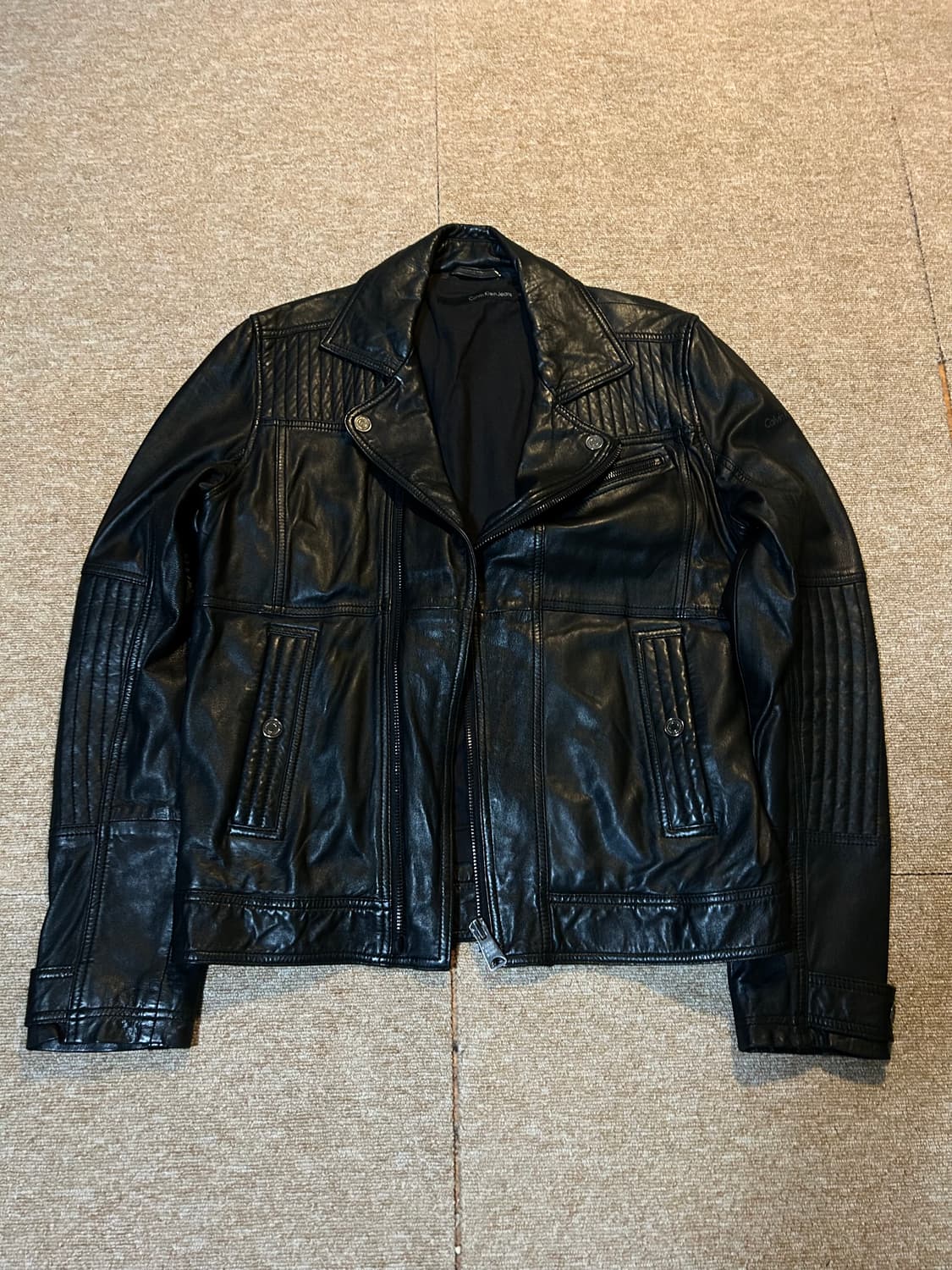 Clavin Klein Leather Jacket 상품이미지1
