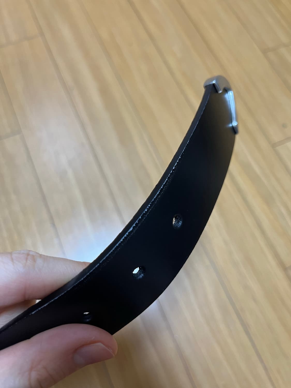 오베이 가죽 벨트 s/m 블랙 상품이미지6