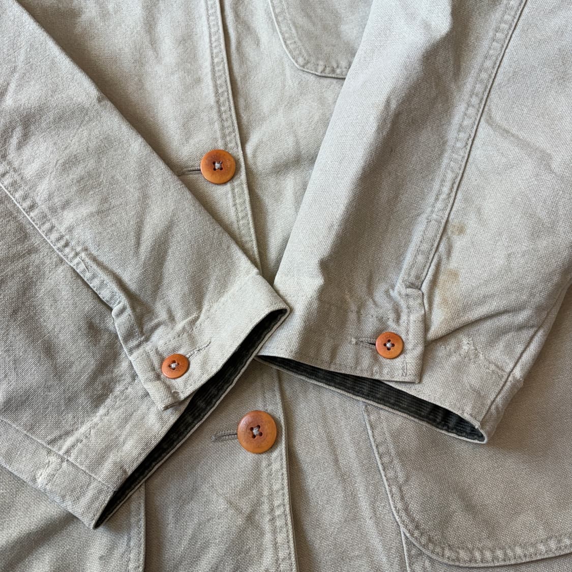 90s L.L.bean 90년대 생산 엘엘빈 아이보리 헌팅 자켓 상품이미지7