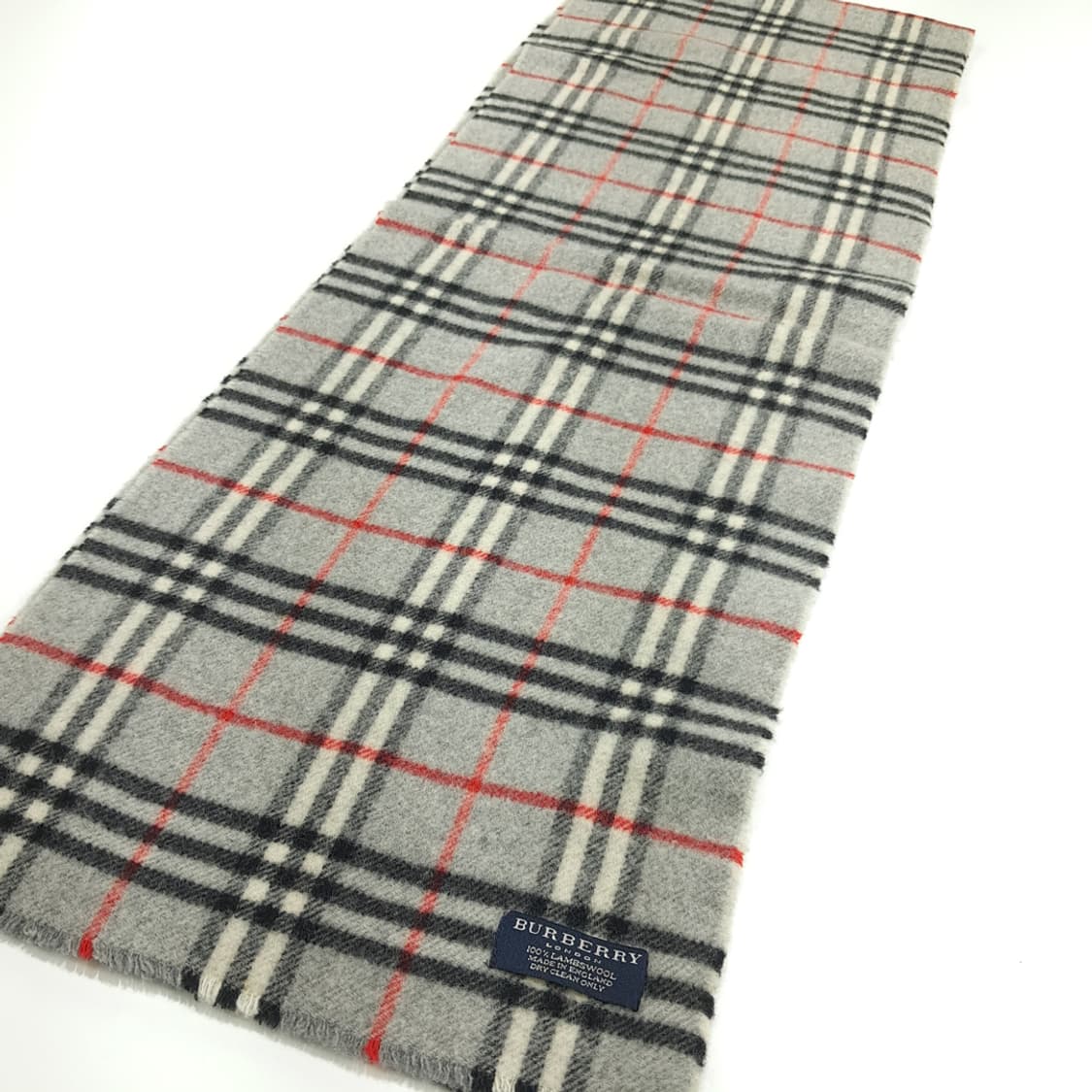 MX179 버버리 그레이 노바체크 램스울 목도리 머플러 상품이미지6