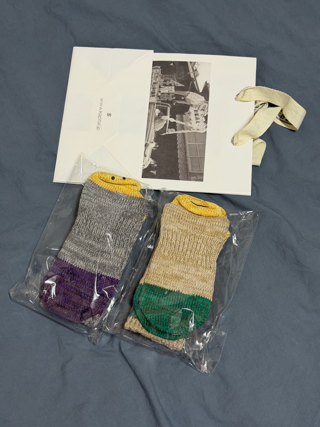 캐피탈 60 피스 헤더 해피 힐 홀드 삭스 그레이+베이지 상품이미지6