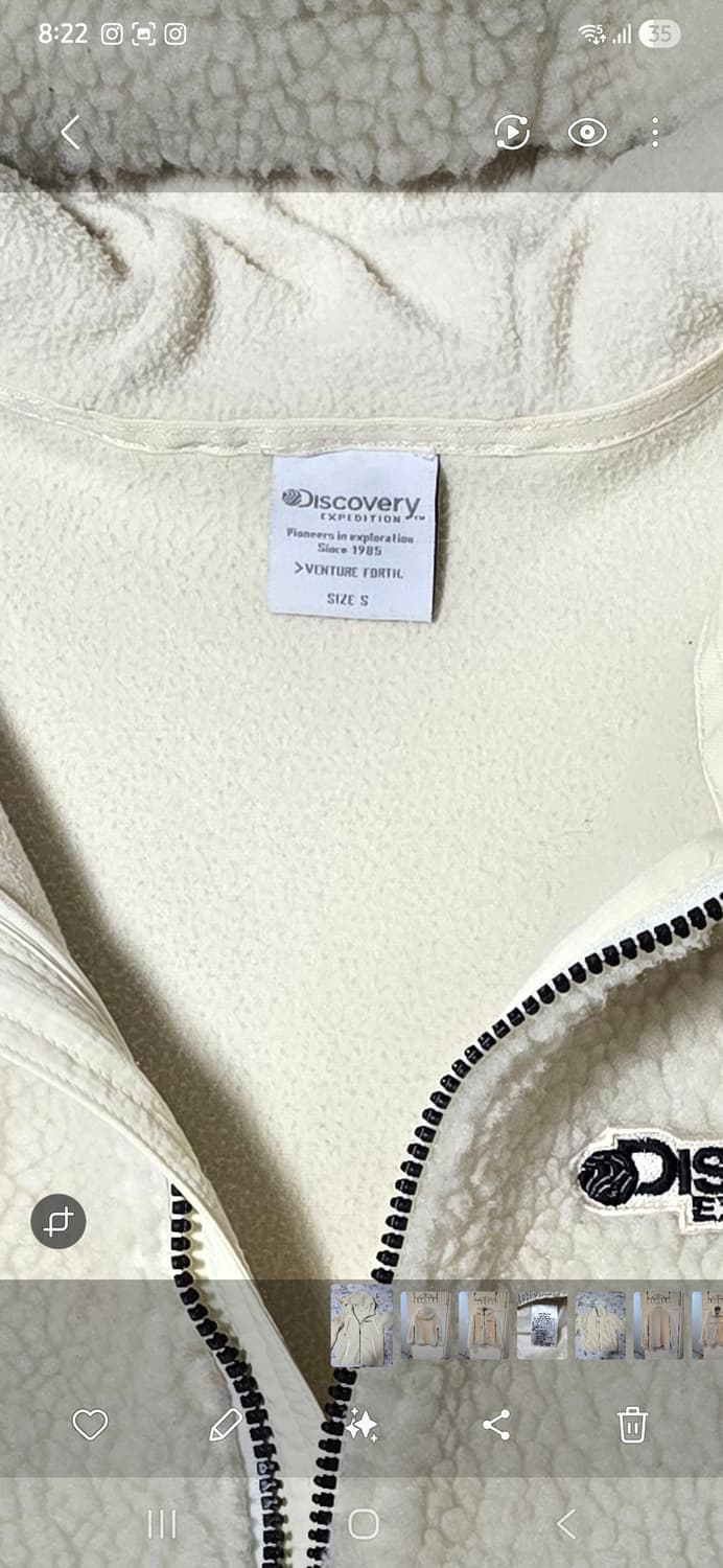 디스커버리 뽀글이 후드 자켓 S 상품이미지3