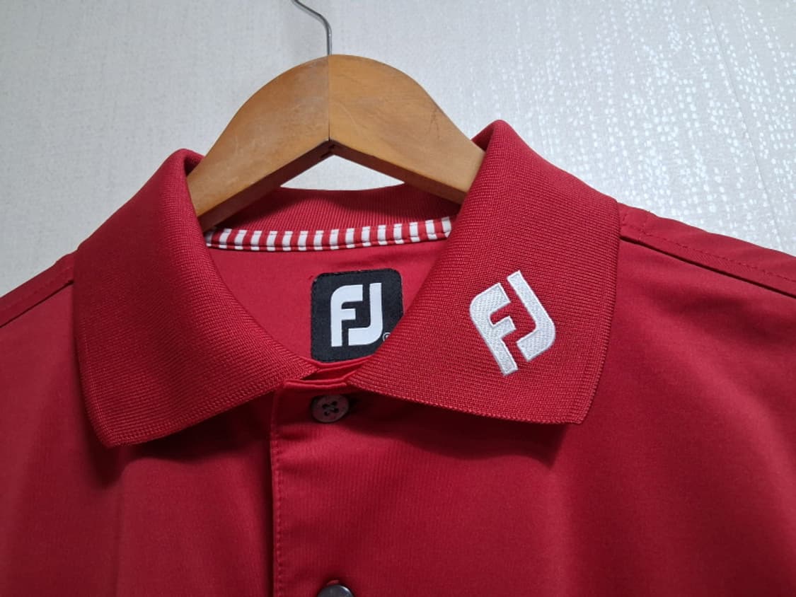 풋조이 남성 골프반팔티 짙은빨강 져지반팔카라티 90S
 상품이미지3