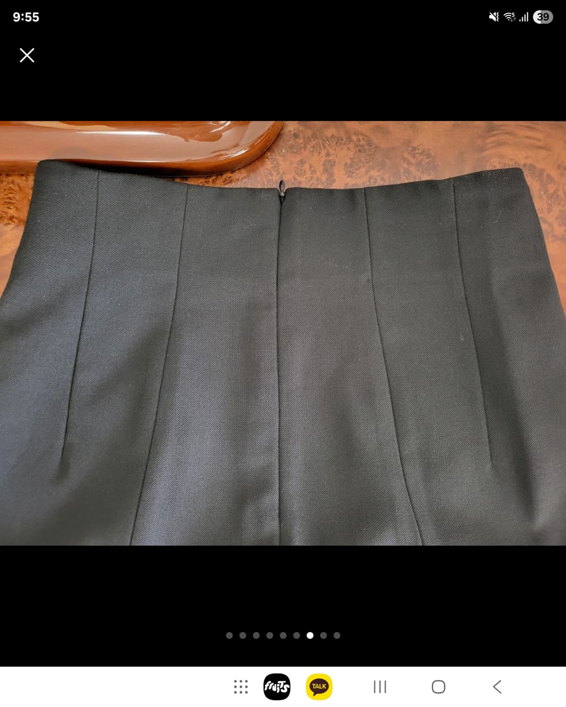 자라 하이웨이스트 스컷 블랙 상품이미지9