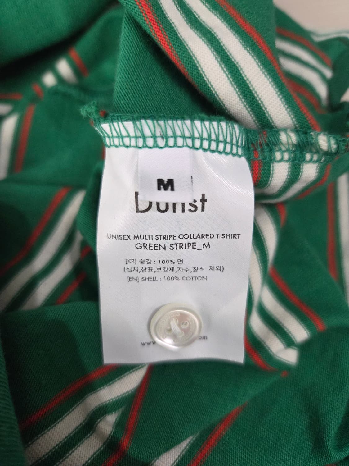 Dunst 던스트 유니섹스 멀티 스트라이프 카라 티셔츠 상품이미지7