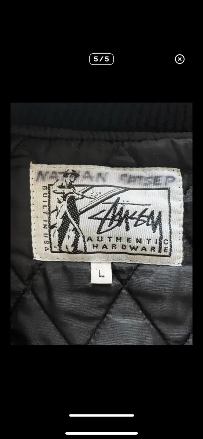 5일 마지막 할인) 80s Made USA 스투시 홈보이 빈티지바시티자켓 상품이미지6