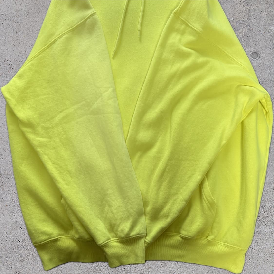 [S] 발렌시아가 웨이브로고 오버사이즈 후드티 네온 형광 상품이미지3