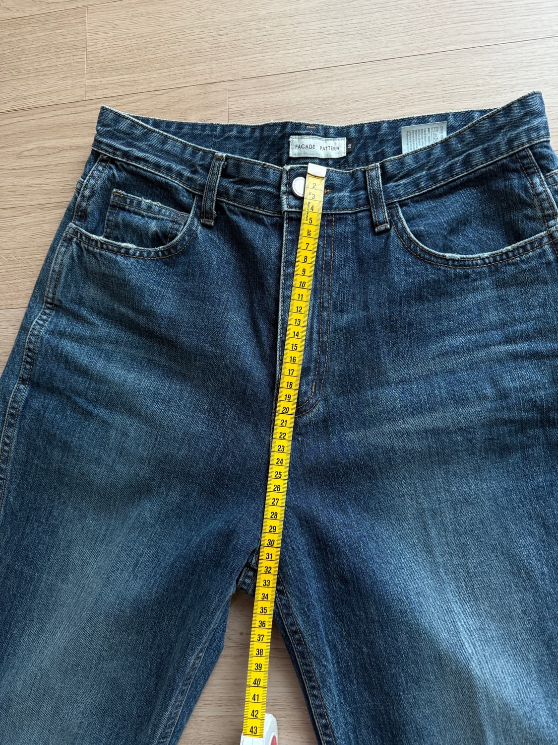 파사드패턴 부츠컷데님 빈티지워싱 상품이미지5