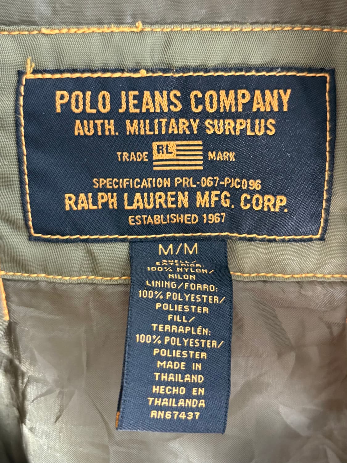 Polo 폴로 진스 G-8 플라이트 자켓 상품이미지6