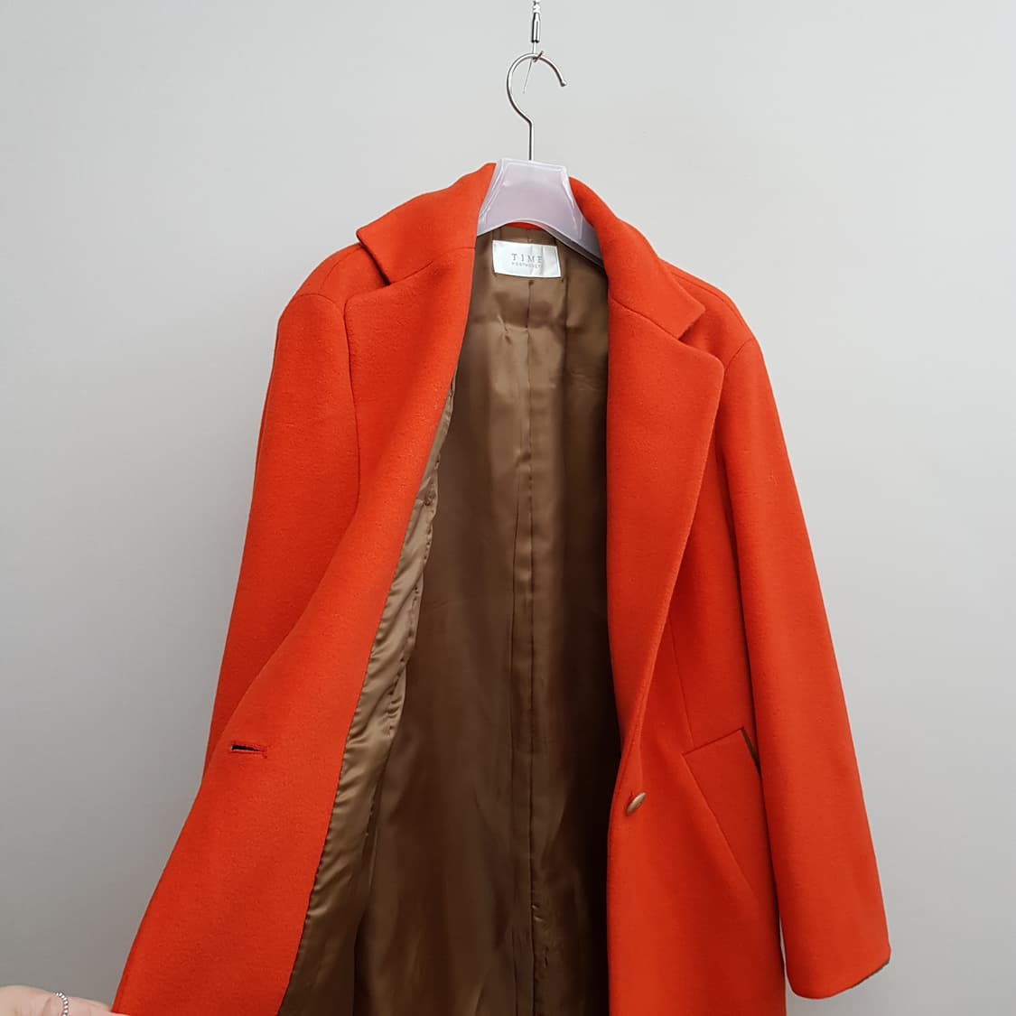 한섬 타임 비비드 컬러 캐시미어 코트 82-94-160사이즈 상품이미지6